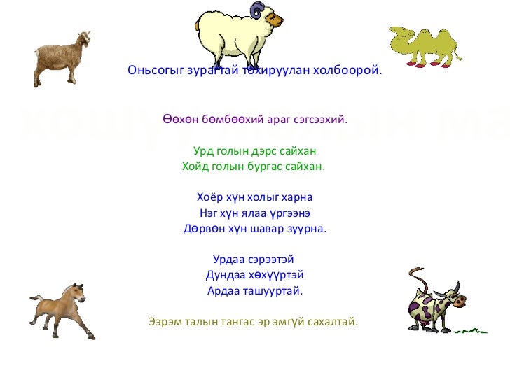таван хошуу мал