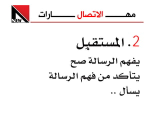 ‫ﻣﻬـــــــــ ﺍﻻﺗﺼﺎﻝ ــــــــــﺎﺭﺍﺕ‬

                         ‫2‪ K‬א‬
                          ‫א‬
            ‫א‬
                        ‫ل ‪KK‬‬
 