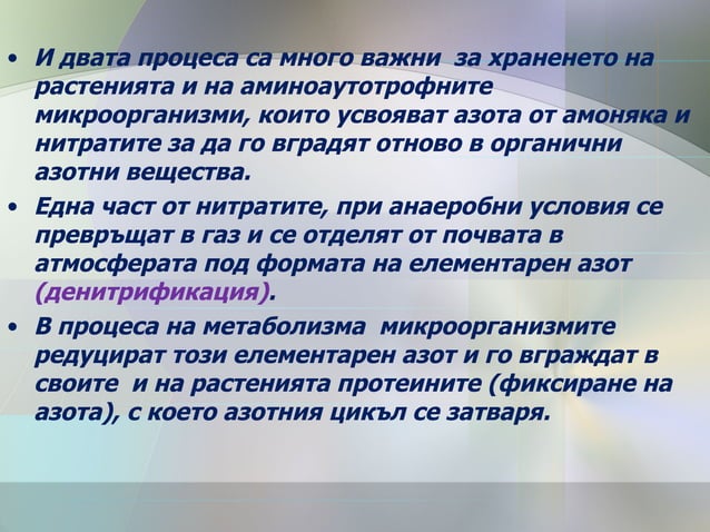 Кръговрат на азота и въглерода