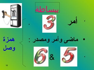 ببساطة أمر   .  ماضى وأمر ومصدر   :  همزة  وصل   & 