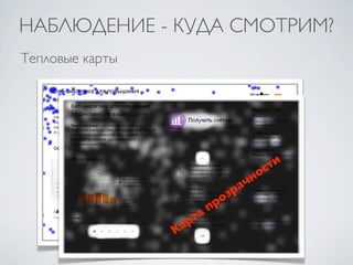 НАБЛЮДЕНИЕ - КУДА СМОТРИМ?
Тепловые карты


                                                    е ни
                                               ем
                                             вр
                                      в по
                               и ко
                             кл                         ти
                        ие                            ос
                     ен                            чн
                 де
                   л
                                              з ра
            п ре
                                         п ро
        Р ас                      р та
                              К а
 