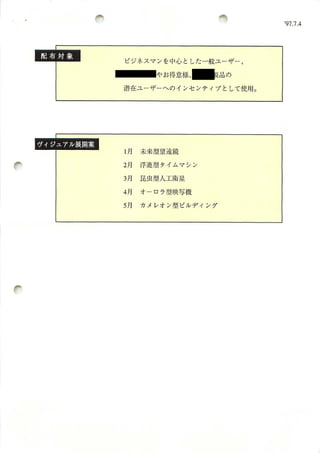 カレンダー企画書