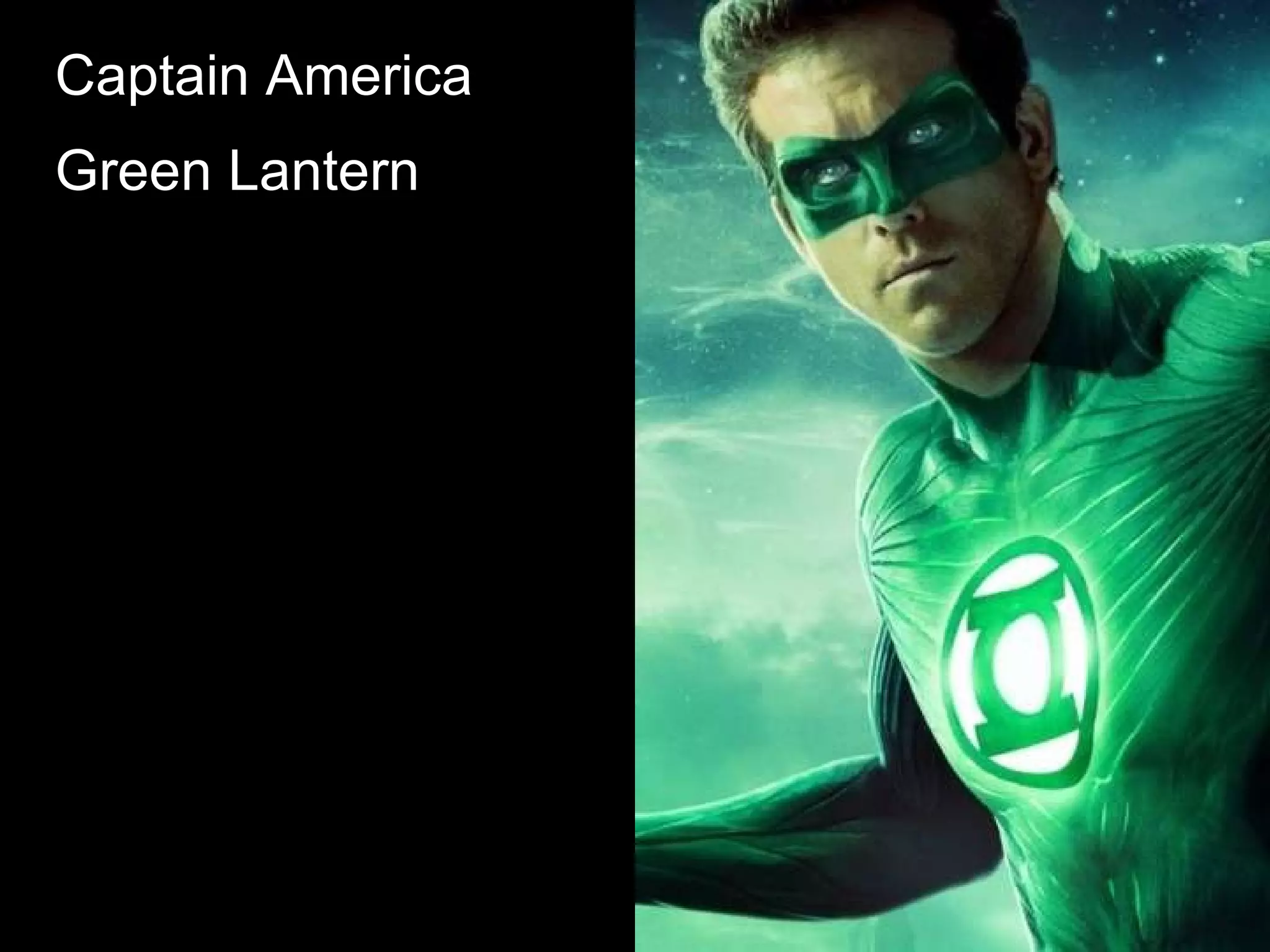Captain America   Green Lantern   