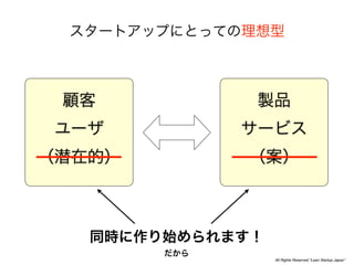 All Rights Reserved “Lean Startup Japan”
 