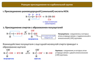 3. Гидратация алкинов (реакция Кучерова)Присоединение воды к ацетилену в присутствии солей ртути (II) приводит к образованию ацетальдегида:Кетоны получают при гидратации других гомологов ряда алкинов:4. Окисление алкенов (катализаторы - хлориды Pd и Cu)5. Кумольныйспособ получения ацетона (наряду с фенолом)