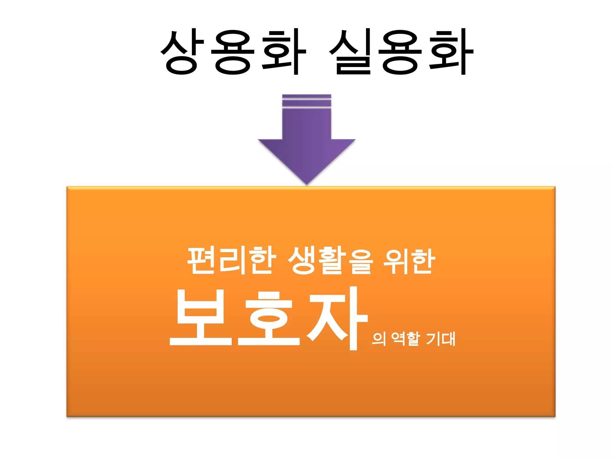 상용화 실용화편리한 생활을 위한보호자의 역할 기대