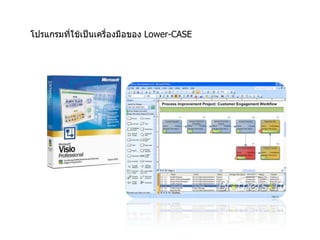 โปรแกรมที่ใช้เป็นเครื่องมือของ  Lower-CASE 