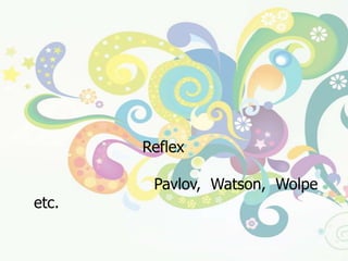 ทฤษฎีการวางเงื่อนไขแบบคลาสสิคอธิบายถึงการเรียนรู้ที่เกิดจากการเชื่อมโยงระหว่างสิ่งเร้าตามธรรมชาติ และสิ่งเร้าที่วางเงื่อนไขกับการ ตอบสนอง พฤติกรรมหรือการตอบสนองที่เกี่ยวข้องมักจะเป็นพฤติกรรมที่เป็นปฏิกิริยาสะท้อน (Reflex) หรือ พฤติกรรมที่เกี่ยวข้องอารมณ์ ความรู้สึก บุคคลสำคัญของทฤษฎีนี้   ได้แก่    Pavlov,  Watson,  Wolpe   etc.