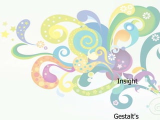 ทฤษฎีการเรียนรู้กลุ่มความรู้ความเข้าใจทฤษฎีการเรียนรู้ที่มองเห็นความสำคัญของกระบวนการคิดซึ่งเกิดขึ้นภายในตัวบุคคลในระหว่างการเรียนรู้มากกว่าสิ่งเร้าและการตอบสนอง   นักทฤษฎีกลุ่มนี้เชื่อว่า  พฤติกรรมหรือการตอบสนองใดๆ ที่บุคคลแสดงออกมานั้นต้องผ่านกระบวนการคิดที่เกิดขึ้นระหว่างที่มีสิ่งเร้าและการตอบสนอง   ซึ่งหมายถึงการหยั่งเห็น (Insight)  คือความรู้ความเข้าใจในการแก้ปัญหา โดยการจัดระบบการรับรู้แล้วเชื่อมโยงกับประสบการณ์เดิม		ทฤษฎีการเรียนรู้กลุ่มนี้ยังแบ่งย่อยได้อีกดังนี้			๑.   ทฤษฎีกลุ่มเกสตัลท์  (Gestalt's Theory)			๒.   ทฤษฎีสนามของเลวิน ( Lewin's Field Theory)