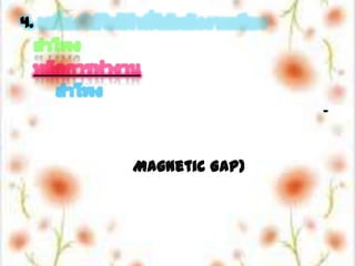 4. เครื่องใช้ไฟฟ้าที่ให้พลังงานเสียงลำโพงหลักการทำงานลำโพงประกอบด้วย โครงลำโพงและจะมีแม่เหล็กถาวรติดอยู่ พร้อมเหล็กประกบบน-ล่าง ซึ่งจะมีแกนโผล่ขึ้นมาด้านบนทำให้เกิดเป็นช่องว่างแคบๆ เป็นวงกลมเราเรียกว่าช่องแก๊ปแม่เหล็ก (Magnetic Gap) ซึ่งแรงแม่เหล็กทั้งหมดจะถูกส่งมารวมกันอย่างหนาแน่นที่ตรงนี้ ถ้าแม่เหล็กมีขนาดเล็กก็ให้แรงน้อย (วัตต์ต่ำ) ขนาดใหญ่ก็มีแรงมาก (วัตต์สูง) ในปัจจุบันจะมีลำโพงที่ออกแบบให้มีวัตต์สูงเป็นพิเศษ โดยใช้แม่เหล็กขนาดใหญ่ และบางแบบจะซ้อน 2 หรือ 3 ชั้น จะได้วัตต์สูงขึ้นอีกมาก