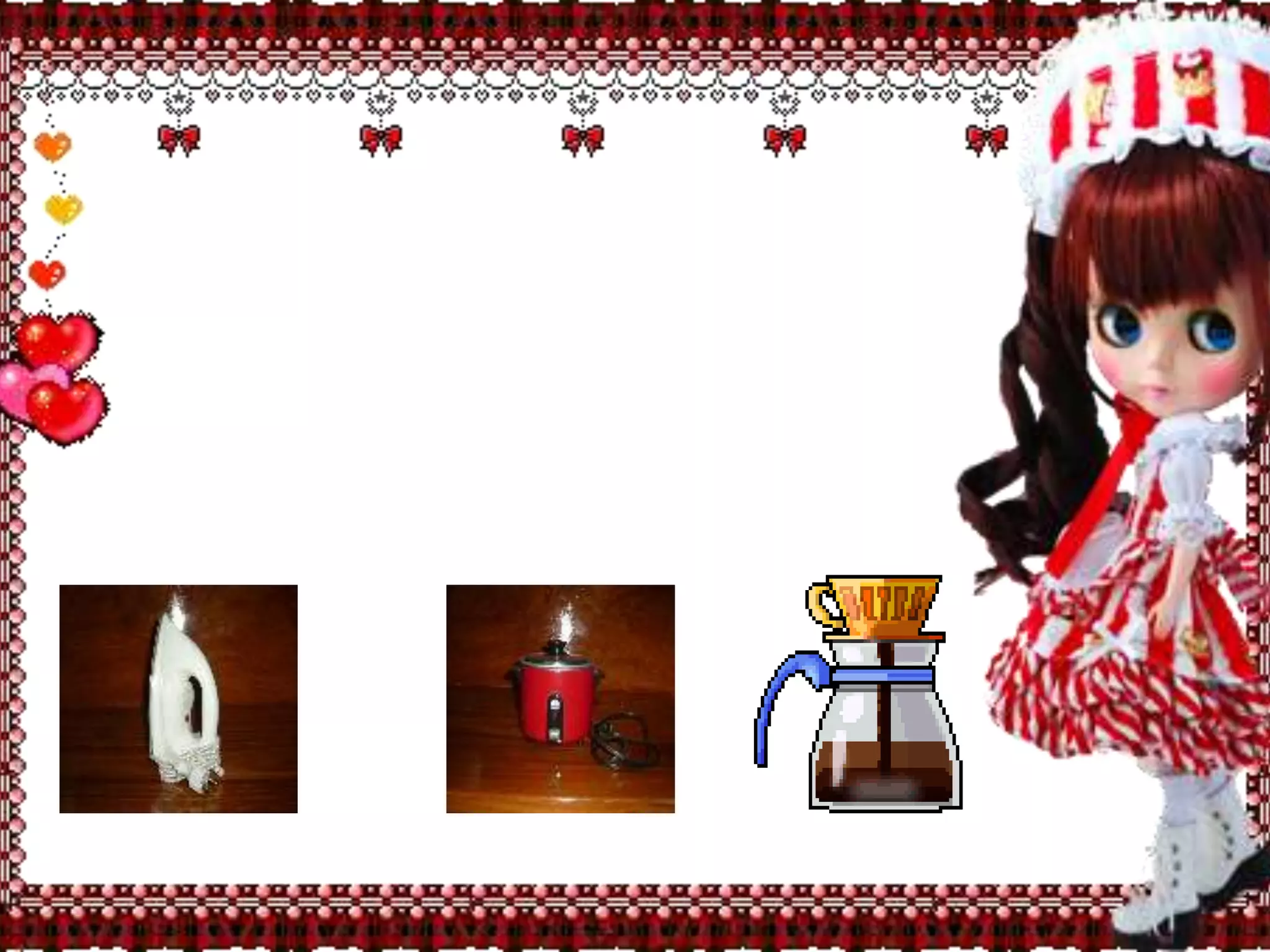 ตัวอย่าง  เครื่องใช้ไฟฟ้าที่ให้พลังงานความร้อน เช่น เตารีด หม้อหุงข้าว  กระทะไฟฟ้า  กาต้มน้ำ  เครื่องต้มกาแฟ  เตาไฟฟ้า ฯลฯ