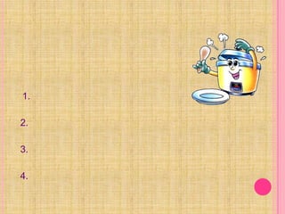                         1. หม้อหุงข้าว     วิธีใช้หม้อหุงข้าวให้ประหยัดพลังงานและปลอดภัย    1. ต้องต่อสายดินกับหม้อหุงข้าว และหมั่นใช้ไขควงลองไฟทดสอบอยู่เสมอ2. ขั้วต่อสายที่ต่อสายที่ตัวหม้อหุงข้าวและที่เต้ารับต้องเสียบให้แน่นสนิท3. เมื่อเลิกใช้งานควรถอดปลั๊กออกจากเต้ารับ4. ดูข้อควรปฏิบัติในการใช้ไฟฟ้าหรือเครื่องใช้ไฟฟ้าอย่างปลอดภัย