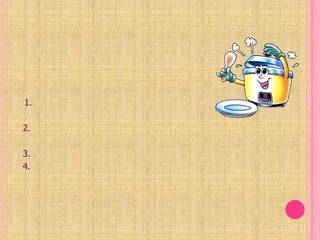 1. หม้อหุงข้าว     วิธีใช้หม้อหุงข้าวให้ประหยัดพลังงานและปลอดภัย    1. ต้องต่อสายดินกับหม้อหุงข้าว และหมั่นใช้ไขควงลองไฟทดสอบอยู่เสมอ2. ขั้วต่อสายที่ต่อสายที่ตัวหม้อหุงข้าวและที่เต้ารับต้องเสียบให้แน่นสนิท3. เมื่อเลิกใช้งานควรถอดปลั๊กออกจากเต้ารับ4. ดูข้อควรปฏิบัติในการใช้ไฟฟ้าหรือเครื่องใช้ไฟฟ้าอย่างปลอดภัย