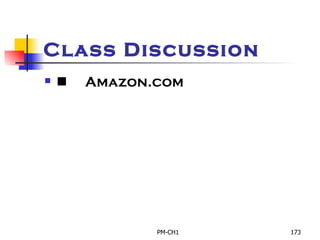 Class Discussion         Amazon.com 
