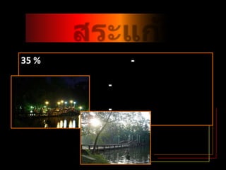 สระแก้ว35 % เลือกที่นี่ เพราะ	       - เป็นสถานที่ที่สวยงาม	       - เป็นเอกลักษณ์กับมหาวิทยาลัยศิลปากร	       - เป็นสถานที่ที่กินเหล้าบ่อยๆ	       - เป็นสถานที่ที่อยู่กับแฟนบ่อยๆ