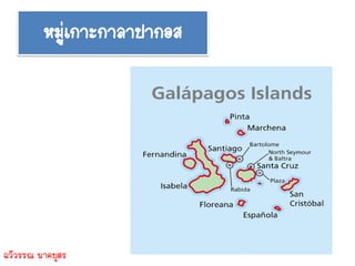 หมู่เกาะกาลาปากอส




ฉวีวรรณ นาคบุตร
 