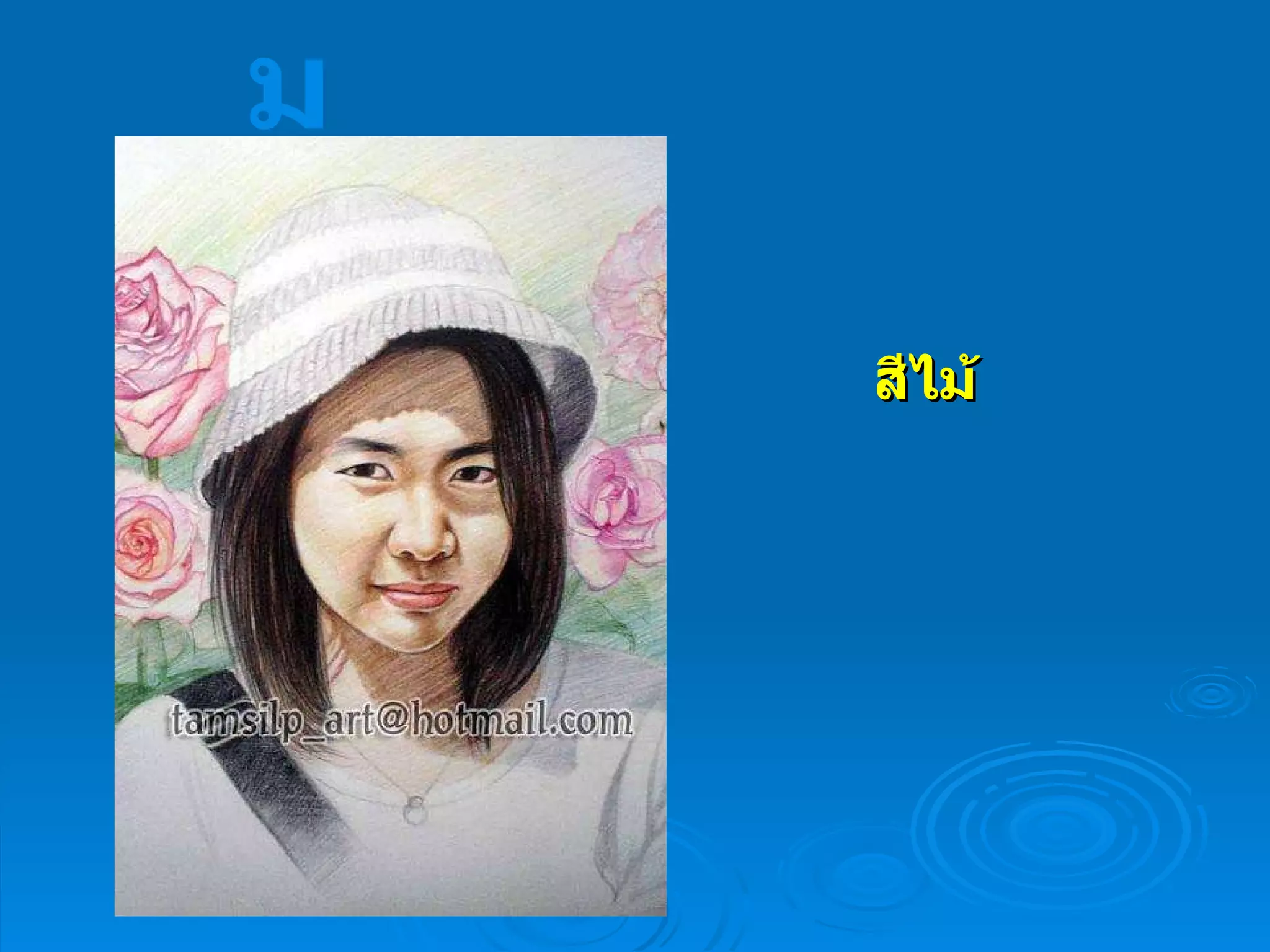 สีไม้ จิตรกรรม 