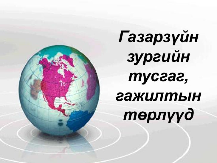 дэлхийг газарзүйн зурагт дүрслэх нь