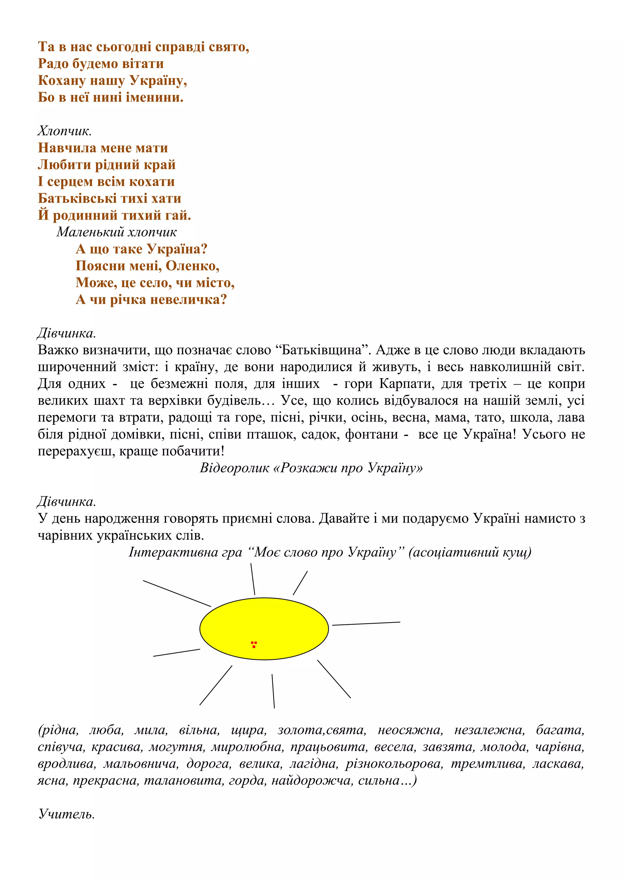 Сьогодні іменини в моєї країни