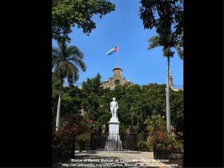 Statue of Carlos Manuel de Céspedes - Plaza de Armas http://en.wikipedia.org/wiki/Carlos_Manuel_de_C%C3%A9spedes 