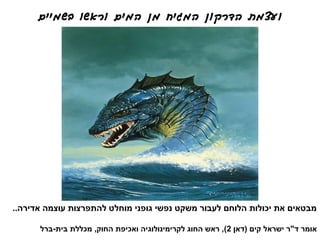 ‫ועצמת הדרקון המגיח מן המים וראשו בשמיים‬




‫מבטאים את יכולות הלוחם לעבור משקט נפשי גופני מוחלט להתפרצות עוצמה אדירה..‬

      ‫אומר ד"ר ישראל קים (דאן 2), ראש החוג לקרימינולוגיה ואכיפת החוק, מכללת בית-ברל‬
 