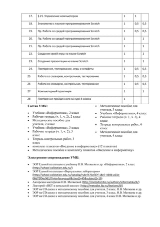 программа курса окг
