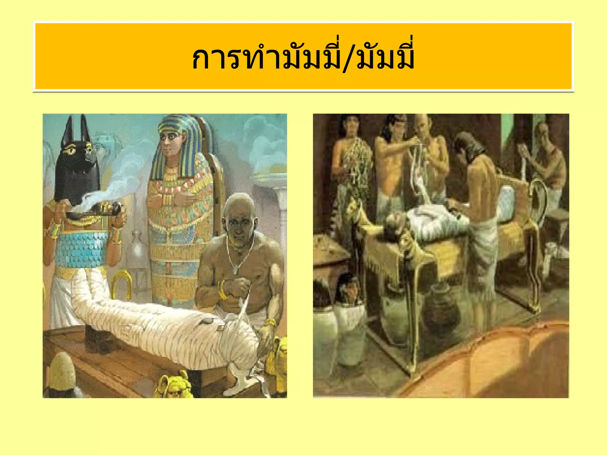 การทำมัมมี่ / มัมมี่ 