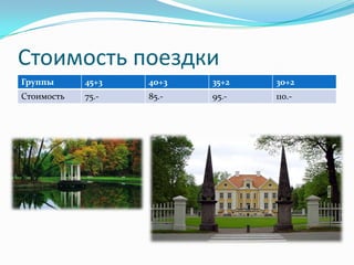 Стоимость поездки