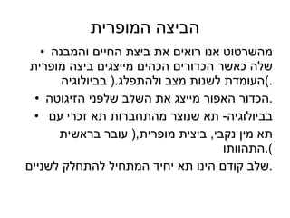 הביצה המופרית מהשרטוט אנו רואים את ביצת החיים והמבנה שלה כאשר הכדורים הכהים מייצגים ביצה מופרית העומדת לשנות מצב ולהתפלג .(  בביולוגיה .) הכדור האפור מייצג את השלב שלפני הזיגוטה . בביולוגיה -  תא שנוצר מהתחברות תא זכרי עם  תא מין נקבי ,  ביצית מופרית ,(  עובר בראשית התהוותו ). שלב קודם הינו תא יחיד המתחיל להתחלק לשניים . 