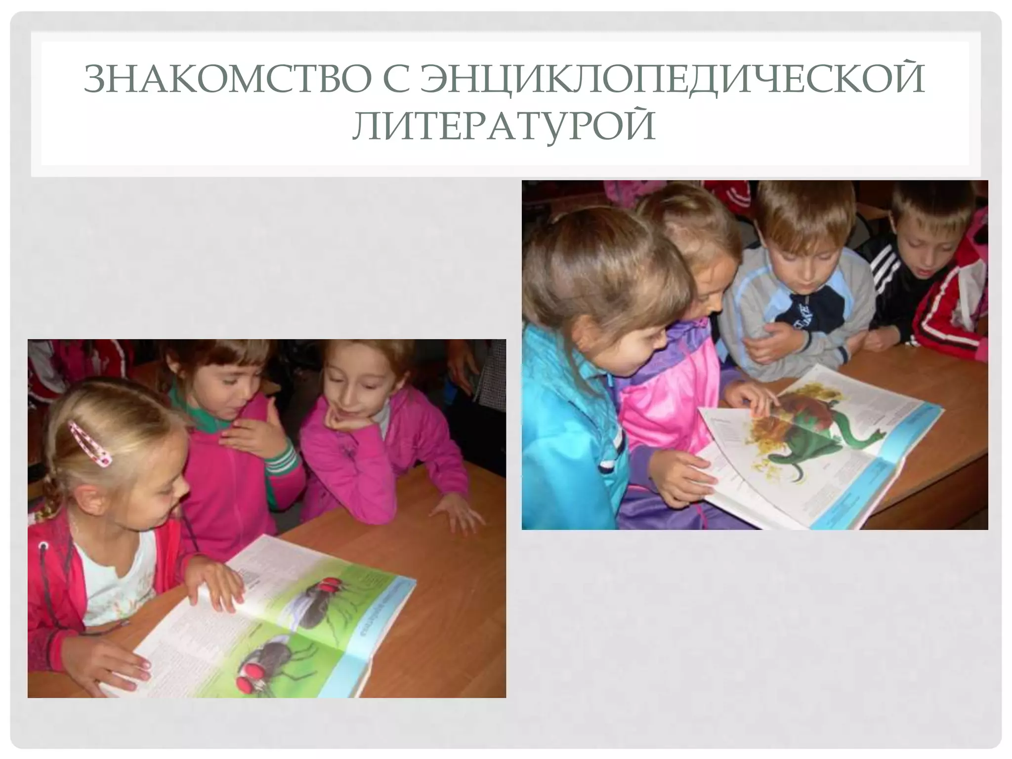 Знакомство с энциклопедической литературой