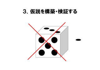 ３．仮説を構築・検証する
 