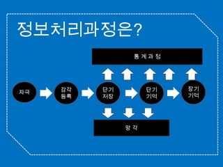 정보처리과정은?통 계 과 정장기기억자극감각등록단기저장단기기억망 각