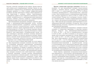 Кузык Б.Н., Яковец Ю.В.   БУДУЩЕЕ МИРА И РОССИИ                            МАНИФЕСТ ИНТЕГРАЛЬНОГО МАКРОПРОГНОЗИРОВАНИЯ


Ïîýòîìó, êàêîé áû ñöåíàðèé íè áûë èçáðàí, îáúåìû èíâåñòè-            Ïðîãíîç ñòîèìîñòíîé ñòðóêòóðû ýêîíîìèêè. Ðàñ÷åòû ïî-
öèé äîëæíû ðàñòè îïåðåæàþùèìè òåìïàìè. Îäíàêî èõ ðàñ-            êàçûâàþò, ÷òî ïðè èíåðöèîííîì ñöåíàðèè ãëàâåíñòâóþùèå
ïðåäåëåíèå è õàðàêòåð áóäóò íåîäèíàêîâû. Ïðè èíåðöèîííîì         ïîçèöèè â âàëîâîì âûïóñêå ñîõðàíÿò èíôðàñòðóêòóðíûé
ñöåíàðèè ïðèîðèòåò çà ñîáîé ñîõðàíÿò èíôðàñòðóêòóðíûé            (38% â 2030 ã.) è ýíåðãîñûðüåâîé ñåêòîðà (27%), îñîáåííî
(îñîáåííî ñèñòåìû òðàíñïîðòà è ñâÿçè) è ýíåðãîñûðüåâîé ñåê-      òîïëèâíàÿ ïðîìûøëåííîñòü, ýëåêòðîýíåðãåòèêà, òðàíñïîðò
òîðà (èíâåñòèöèè â ðàçâåäêó, äîáû÷ó, òðàíñïîðòèðîâêó             è ñâÿçü. Äîëÿ ïîòðåáèòåëüñêîãî è èííîâàöèîííî-èíâåñòèöèîí-
è ïåðåðàáîòêó íåôòè è ãàçà). Ñîêðàòèòñÿ óäåëüíûé âåñ â èíâå-     íîãî ñåêòîðîâ ñîêðàòèòñÿ (ñ 18,5% äî 16% è ñ 18,9% äî 17%
ñòèöèÿõ ïîòðåáèòåëüñêîãî è èííîâàöèîííî-èíâåñòèöèîííîãî          ñîîòâåòñòâåííî). Ñèëüíåå âñåãî ïîñòðàäàþò ñåëüñêîå õîçÿéñò-
ñåêòîðîâ, îñîáåííî ñåëüñêîãî õîçÿéñòâà è ìàøèíîñòðîåíèÿ,         âî è ìàøèíîñòðîåíèå. Óñèëèòñÿ ïåðåðàñïðåäåëåíèå ñòîèìîñ-
ïðîäóêöèÿ êîòîðûõ áóäåò âûòåñíÿòüñÿ èìïîðòîì.                    òè â ïîëüçó âûñîêîìîíîïîëèçèðîâàííûõ è èíòåãðèðîâàí-
    Ïðè èííîâàöèîííî-ïðîðûâíîì ñöåíàðèè, íàïðîòèâ, èíâåñ-        íûõ ñ ÒÍÊ îòðàñëåé ïðè ïîääåðæêå îðèåíòèðîâàííîãî íà íåî-
òèöèè â èííîâàöèîííî-èíâåñòèöèîííûé ñåêòîð, îñîáåííî             ëèáåðàëüíóþ ðûíî÷íóþ ýêîíîìèêó ãîñóäàðñòâà. Äîëÿ ñåêòîðà
â íàóêó è ìàøèíîñòðîåíèå, â ðàçðàáîòêó, îñâîåíèå è ðàñïðî-       èíôðàñòðóêòóðû íåñêîëüêî ñîêðàòèòñÿ èç-çà âûòåñíåíèÿ ìåë-
ñòðàíåíèå øåñòîãî òåõíîëîãè÷åñêîãî óêëàäà, îáíîâëåíèå            êèõ ïðåäïðèÿòèé êðóïíûìè.
îñíîâíîãî êàïèòàëà ñòðàíû (ïðåèìóùåñòâåííî íà îòå÷åñòâåí-            Ðåàëèçàöèÿ èííîâàöèîííî-ïðîðûâíîãî ñöåíàðèÿ ïîçâîëèò
íîé áàçå) âîçðàñòóò â 1,8 ðàçà. Ýòî ïîçâîëèò âîçðîäèòü îáîðîí-   óëó÷øèòü è ñòîèìîñòíûå ïðîïîðöèè. Â ñòðóêòóðå âàëîâîãî
íî-ïðîìûøëåííûé êîìïëåêñ è óêðåïèòü áåçîïàñíîñòü ñòðàíû.         âûïóñêà âîçðàñòåò äîëÿ èííîâàöèîííî-èíâåñòèöèîííîãî
Âîçðàñòåò äîëÿ èíâåñòèöèé â ïîòðåáèòåëüñêèé ñåêòîð, ÷òî          (ñ 18,3% äî 25% — íà 37%) è ïîòðåáèòåëüñêîãî ñåêòîðîâ
äàñò âîçìîæíîñòü ïðîâîäèòü àêòèâíóþ ïîëèòèêó èìïîðòîçà-          (ñ 18,5% äî 24% — íà 30%) â îñíîâíîì çà ñ÷åò ðåçêîãî ñîêðà-
ìåùåíèÿ, îñîáåííî ÷òî êàñàåòñÿ ïðîäóêòîâ ïèòàíèÿ, ìåäèêà-        ùåíèÿ äîëè íåïîìåðíî ðàçäóâøåãîñÿ ñåêòîðà èíôðàñòðóêòó-
ìåíòîâ, èçäåëèé ëåãêîé ïðîìûøëåííîñòè. Ðåàëèçàöèÿ íàöèî-         ðû (ñ 35,9% äî 24% — íà 33%), îñîáåííî òîðãîâëè è óïðàâëå-
íàëüíûõ ñîöèàëüíûõ ïðîåêòîâ óâåëè÷èò äîëþ êîìïëåêñà              íèÿ. Äîëÿ ýíåðãîñûðüåâîãî ñåêòîðà ñíèçèòñÿ íåçíà÷èòåëüíî
ñîöèàëüíûõ óñëóã â îáùåì îáúåìå èíâåñòèöèé.                      (ñ 23,1% äî 22% — íà 5%). Îäíàêî ðåàëèçàöèÿ òàêîãî ñöåíà-
    Íî äåëî íå òîëüêî â îáúåìå èíâåñòèöèé, íî è â èõ õàðàêòå-    ðèÿ ïîòðåáóåò íå òîëüêî êðóïíûõ áþäæåòíûõ âëîæåíèé â èí-
ðå. Ïðè èíåðöèîííîì ñöåíàðèè îñíîâíîé óïîð áóäåò ñäåëàí          íîâàöèîííî-èíâåñòèöèîííûé è ïîòðåáèòåëüñêèé ñåêòîðà
íà óëó÷øàþùèå èííîâàöèè, èìèòàöèîííûå íîâîââåäåíèÿ,              (ñ èñïîëüçîâàíèåì ÷àñòè íàêîïëåííîé ìèðîâîé íåôòåãàçîâîé
èìïîðò òåõíîëîãèé. Ñòðàíà ïîïàäåò â çàâèñèìîñòü îò çàðó-         ðåíòû), íî è àêòèâíîé ãîñóäàðñòâåííîé íàëîãîâîé è öåíîâîé
áåæíûõ ïîñòàâùèêîâ, îòñòàâàíèå îò ðàçâèòûõ ñòðàí áóäåò íà-       ïîëèòèêè, íàïðàâëåííîé íà îãðàíè÷åíèå ðîñòà öåí è èçúÿòèå
ðàñòàòü, îáðàáàòûâàþùèå îòðàñëè îêîí÷àòåëüíî óòðàòÿò êîí-        ìîíîïîëüíûõ ñâåðõïðèáûëåé äëÿ èñïîëüçîâàíèÿ èõ â èíòåðå-
êóðåíòîñïîñîáíîñòü. È íàîáîðîò, ïðè èííîâàöèîííî-ïðîðûâ-         ñàõ ìîäåðíèçàöèè è èííîâàöèîííîãî îáíîâëåíèÿ ýêîíîìèêè.
íîì ñöåíàðèè îñíîâíîé ïîòîê èíâåñòèöèé áóäåò íàïðàâëåí               Òàêèì îáðàçîì, ïðèìåíåíèå âîñïðîèçâîäñòâåííî-öèêëè÷-
â áàçèñíûå èííîâàöèè, îñâîåíèå êðóïíûõ èííîâàöèîííûõ             íîé ìàêðîìîäåëè â äîëãîñðî÷íîì ïðîãíîçèðîâàíèè äàåò áî-
íèø íà âíóòðåííåì è âíåøíåì ðûíêàõ, îñóùåñòâëåíèå ñîâðå-         ëåå ÷åòêèå îðèåíòèðû äëÿ îáîñíîâàíèÿ ïåðñïåêòèâíîé ñòðóê-
ìåííîãî íàó÷íî-òåõíîëîãè÷åñêîãî ïåðåâîðîòà. Òîëüêî òàêèì         òóðíîé è èííîâàöèîííî-èíâåñòèöèîííîé, à òàêæå ñîöèàëüíîé
îáðàçîì ìîæíî áóäåò ïîâûñèòü êîíêóðåíòîñïîñîáíîñòü ïðî-          ïîëèòèêè ãîñóäàðñòâà, ïîçâîëÿþùåé ïðåîäîëåòü ñòðóêòóðíûé
äóêöèè è îáåñïå÷èòü íåîáõîäèìûå òåìïû ýêîíîìè÷åñêîãî             êðèçèñ, ïîâûñèòü êîíêóðåíòîñïîñîáíîñòü ýêîíîìèêè è êà÷å-
ðîñòà.                                                           ñòâî æèçíè íàñåëåíèÿ.
64                                                                                                                       65
 