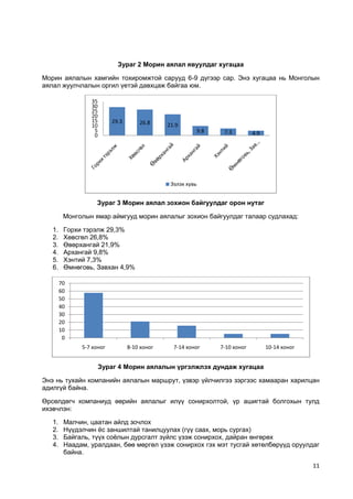 Морин аяллын бизнес төлөвлөгөө