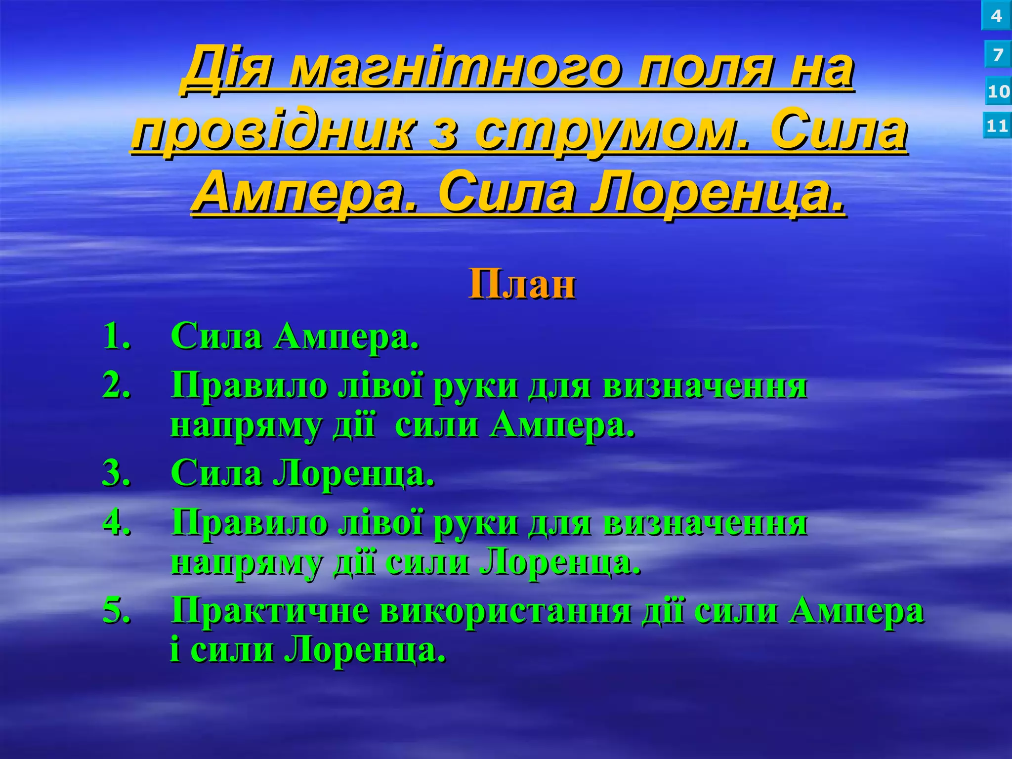 Сила Ампера. Сила Лоренца  PPT