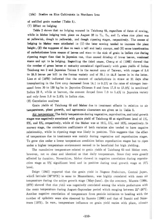 稻田地力及其他作物生產技術改進與永續農業之研究