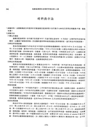 稻田地力及其他作物生產技術改進與永續農業之研究