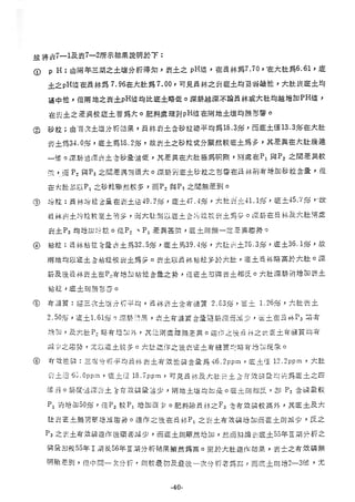 稻田地力及其他作物生產技術改進與永續農業之研究
