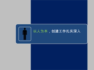以人为本，创建工作扎实深入
 