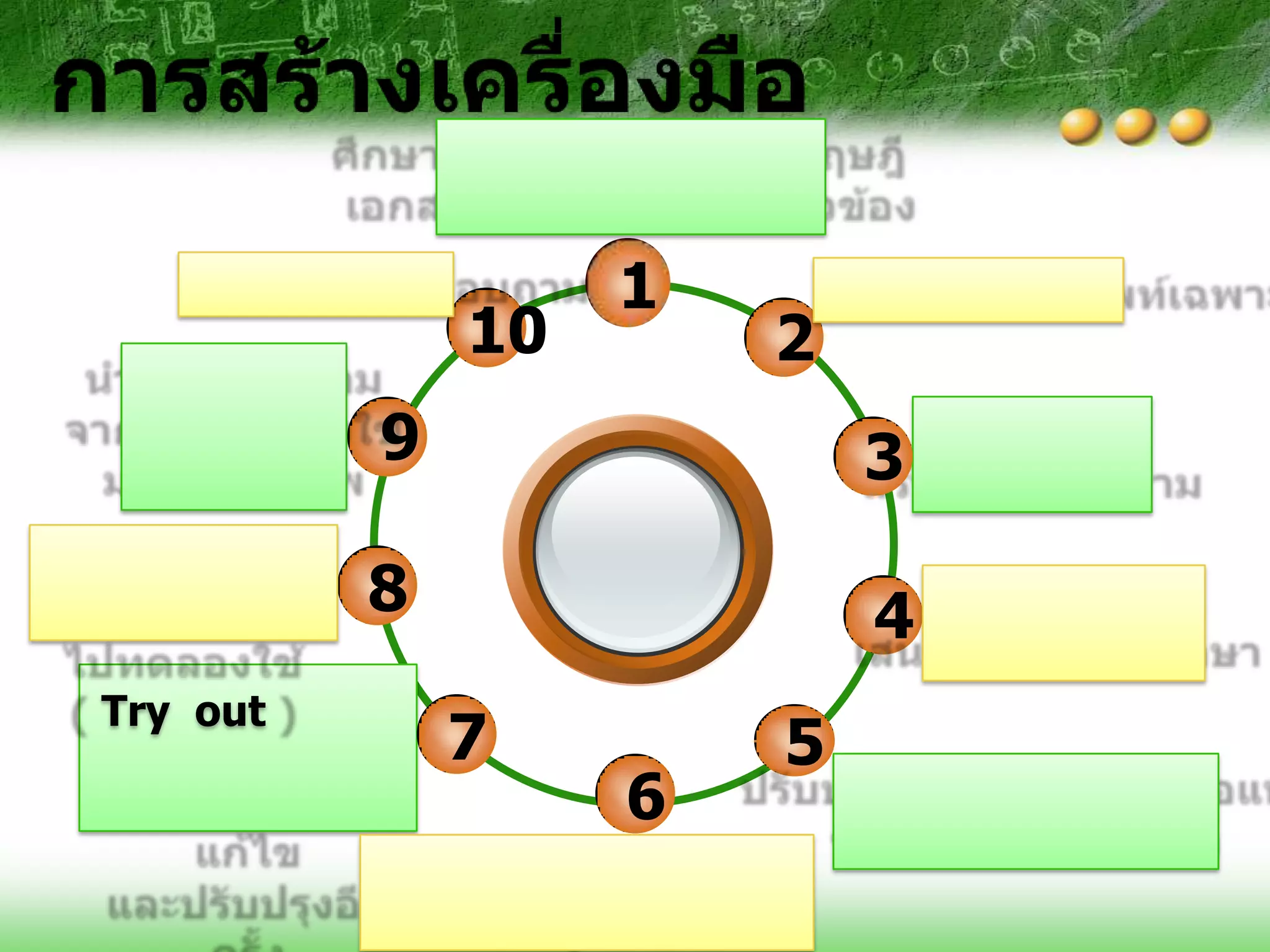 1
              10       2
          9                3

          8                4
Try out
              7        5
                   6
 