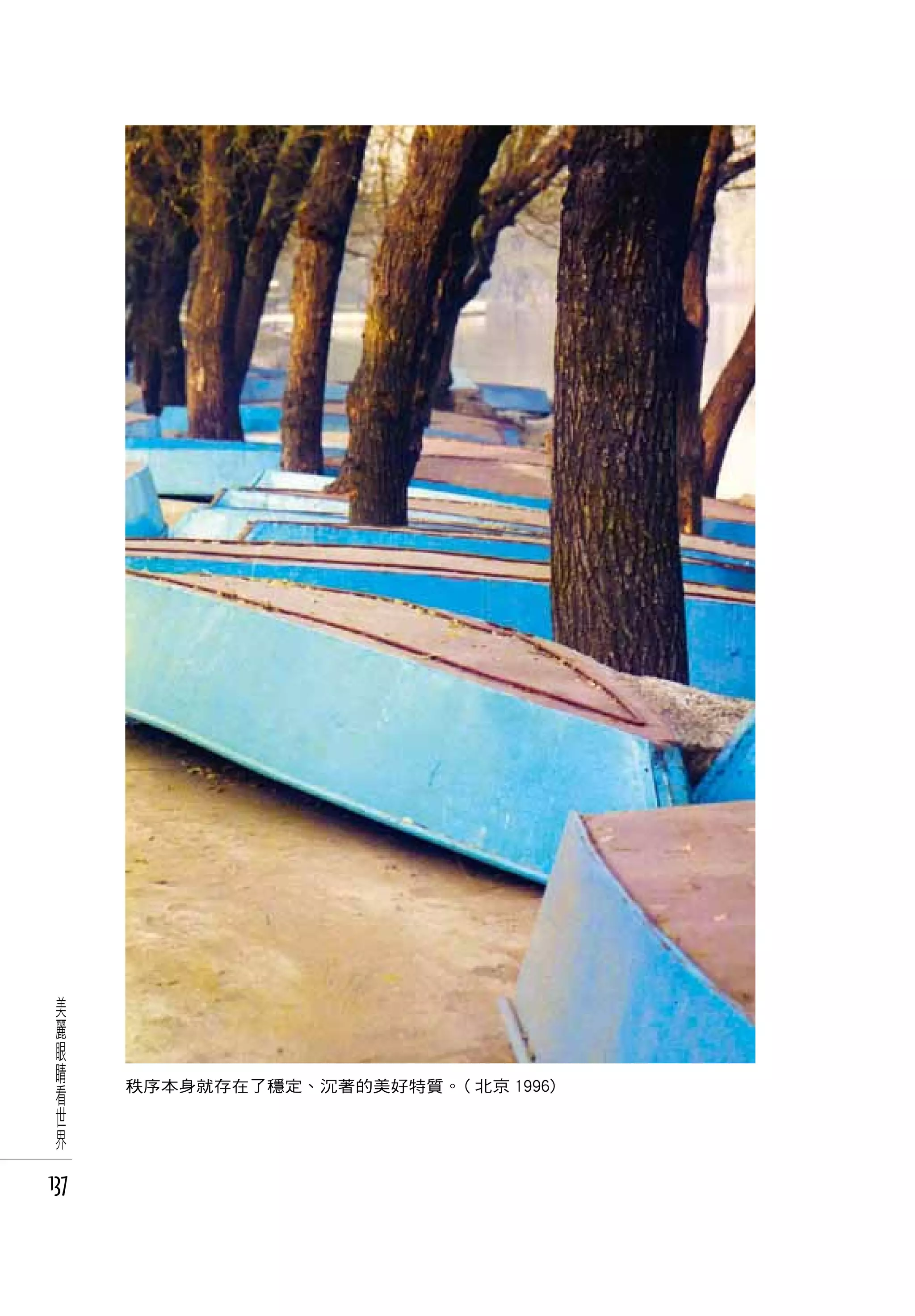 美
 麗
 眼
 睛
 看    秩序本身就存在了穩定、沉著的美好特質。( 北京 1996)
 世
 界

137
 