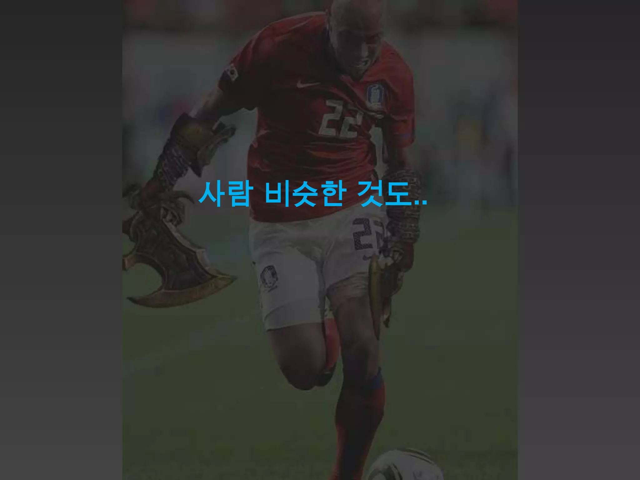 사람 비슷한 것도..
 