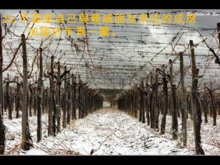 23. 不要將自己與親戚朋友來往的成規 加諸於年青一輩。 