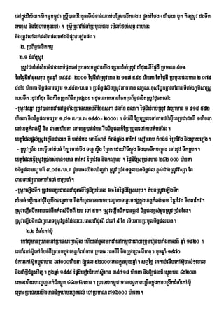 enAkñúgvis½yksikmµkm<Ca Rsþ)anedIrtYnaTIsMxan;Nas;bEnßmelIkargar pÞHsMEbg ¬daM)ay buk kinRsUv dgTwk
                         ú I
rkGus nigEfTamkUnecA¦. RsþIRtUvdaMdMnaMRbmUlpl emIlEfTaMstV Bahn³
nigRtUveTAlk;plitplenAÉTIpSareTotpg.
   2> RbB½n§plitkmµ
  2/1 dMnaMRsUv
   RsUvCadMnaMsMxan;CageKbMputenARbeTskm<CaeyIg eRBaHdMnaMRsUv daMduHelIépÞdI RbmaN 90°
                                              ú
énépÞdIdaMduHsrub kñúgqñaM 1999- 2000 épÞdIdaMRsUvman 2 157 592 hicta EtépÞdI RbmUlplman 2 079
442 hicta TinñplmFüm 1/94t¼h>t. RbB½n§plitRsUvGacman lkçN³xusEbøkKñaeTAtamTItaMgPUmisaRsþ
rbbTwk rdUvdaMduH nigkMritRtYtBinitüepSg². dUcenHeKGacEckRbB½n§plitRsUvdUcteTA³
-RsUvvsSa RtUv)aneKdaMenATUTaMgRbeTscab;BIEx]sPa dl;Ex tula. épÞdIsMrab;RsUv vsSaman 1 915 592
hicta nigTinñplmFüm 1/81 t¼h>t¬1990- 2000¦. TMhMdI ERbRbYleTAtamdg;suIetRbCaCnKW 1hicta
enAextþkMBg;s<W nig Cag5hicta enAextþ)at;dMbg rIÉTinñplk¾ERbRbYleTAtamtMbn;Edr.
extþEdlpþl;RsUveRcInCageK KW )at;dMbg eBaF×sat; kMBg;qñaMg taEkv esomrab kMBg;FM éRBEvg nigsVayerog.
 - RsUvR)aMg eKeFVIenAtMbn; Ek,rmat;bwg Tenø sÞwg ERBk edayviFIsÞÚg nig)acTwkbBa©Úl enArdUv TwkRsk.
extþEdleFVIRsUvR)aMgsMxan;²man taEkv éRBEvg nigkNþal . épÞdIERsR)aMgman 242 000 hicta
ÉTinñplmFümKW 3/04t¼h/t dUcenHeyIgeXIjfa RsUvR)aMgTTYl)anTinñpl x<s;CagRsUvvsSa Et
TamTar[mankarEfTaM CaRbcaM.
-RsUveLIgTwk RtUv)anRbCaCndaMduHelIépÞdIRbEhl 6°énépÞdIERssrub. tMbn;RsUveLIgTwk
sMxan;²sßtenACMvijbwgTenøsab nigkMhUgnanatambeNþayTenøemKgÁkñgextþkMBg;cam éRBEvg nigtaEkv.
            i u                                                        ú
RsUveLIgTwkGacFn;nwgkMBs;TkBI 2m eTA 5m. RsUveLIgTwk)anpþl; Tinñplx<s;dUcRsUvR)aMgEdr.
                                w
RsUveLIgTwkCaRbePTRsUvF¶n;Edlry³eBldaMduHBI 8eTA 9 Ex eTIbGacRbmUlTinñpl)an.
       2/2 dMnaMekAsU‘
   ekAsUmanRbPBenARbeTseRbsuIl ehIynaMcUlmkdaMenAkm<CaedayRkumhun)araMgkalBI qÜaM 1920 .
          ‘                                                   ù               ‘
eKdaMekAsUe‘ nAtMbn;dIRkhmkÜgextûkMBg;cam RkecH rtnKIrI nigRkugRBHsIhnu. munqÜaM 1970
                              ù
cMkarekAsUkm<Caman 67000hicta [pl 52000etankÜgmYyqÜaM. sBVÙf¶ eKkab;edImekAsUcas;²ecal
             ‘ ù                                          ù                                  ‘
nigdaMfµCMnYsvij. kÜùgqÜaM 1999 ÙpÒdIecorC½rekAsU‘man 39718 hicta nig[plC½rs¶Üt)an 45203
        I
etanehIybeBa¨jlk;C½rs¶t 44376etan. RbeTskm<CamanlT§PaBeRcInkÜgkarBRgIkdMnaMekAsU‘
                            Ñ                           ù                   ù
eRBaHRbeTseyIgmandIRkhmrhUtdl; eTARbmaN 716000 hicta.
 