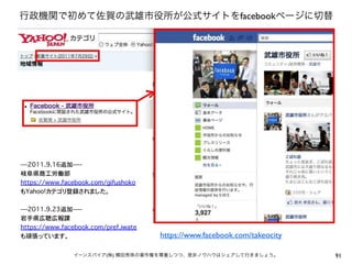 facebook




        https://www.facebook.com/takeocity

(   )                                        91
 