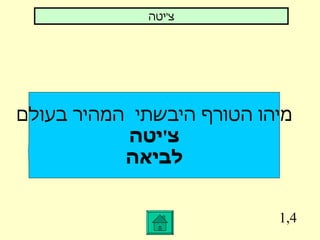 1,4 מיהו הטורף היבשתי  המהיר בעולם צ ' יטה לביאה צ ' יטה 