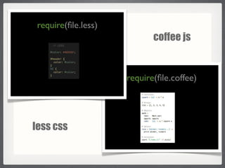 less css coffee js 