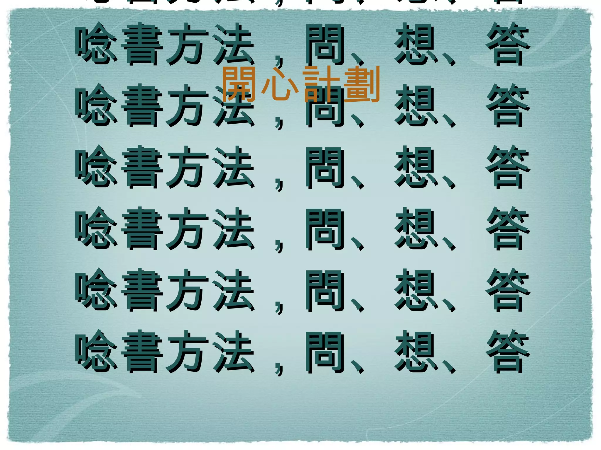 學校活動 同學互動 唸書方法，問、想、答 唸書方法，問、想、答 唸書方法，問、想、答 唸書方法，問、想、答 唸書方法，問、想、答 唸書方法，問、想、答 唸書方法，問、想、答 開心計劃 