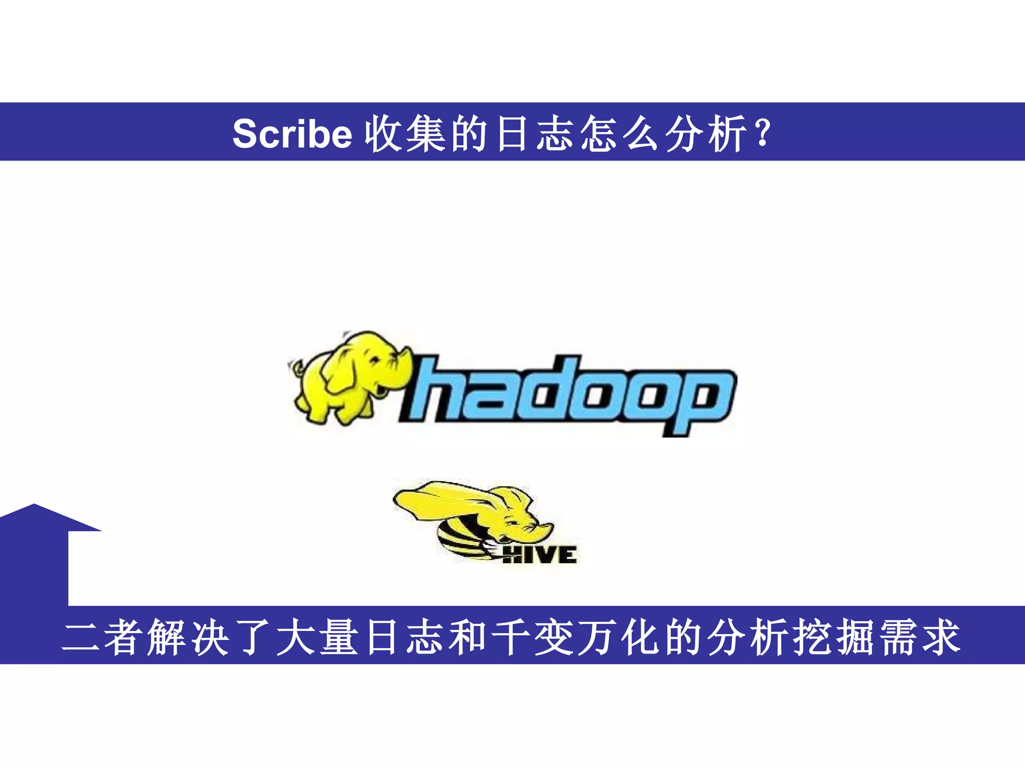 跨语言 Scribe 收集的日志怎么分析？ 二者解决了大量日志和千变万化的分析挖掘需求 