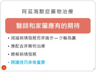 阿茲海默症藥物治療 